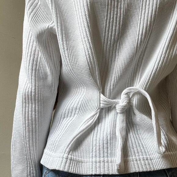 Vintage LA Gold Ribbed Rose Cardigan Intimates Femme - Picture 4 of 4